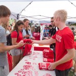 Download event during annual student involvement festival. Download the app and guides, get a free tshirt. Photo credit: Lyndsie Schlink