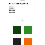 Identity – typography and color palette.