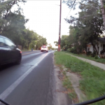 Narrow, not-so-comfortable bike lane